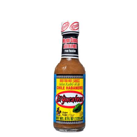 EL YUCATECO Extra Hot Haberno Sauce 4 oz., PK12 10816493010054